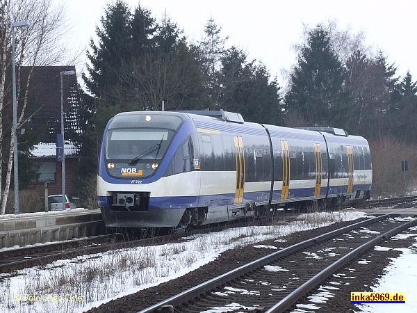 Talenttriebwagen der NOB auf der Marschenbahn